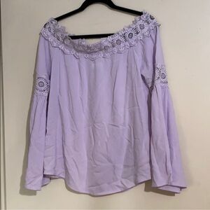 Cotton Candy off the shoulder top